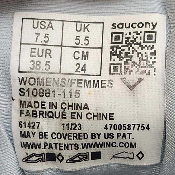 Saucony Triumph 21 Bluelight Mauve Running Shoes Women's Size 7.5 - Picture 9 of 9